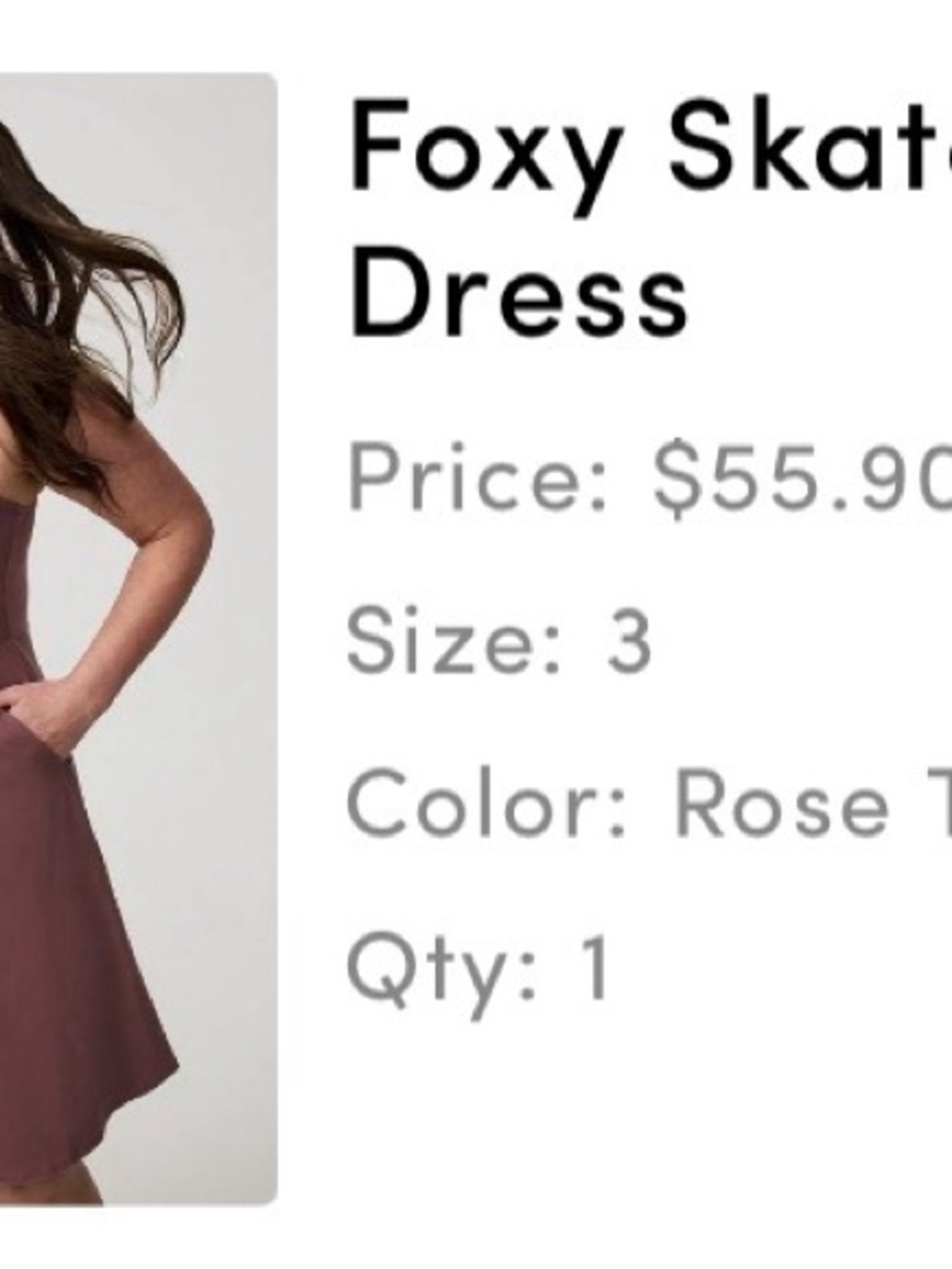 torrid mauve Foxy Skater Mini Dress - Picture 3 of 3